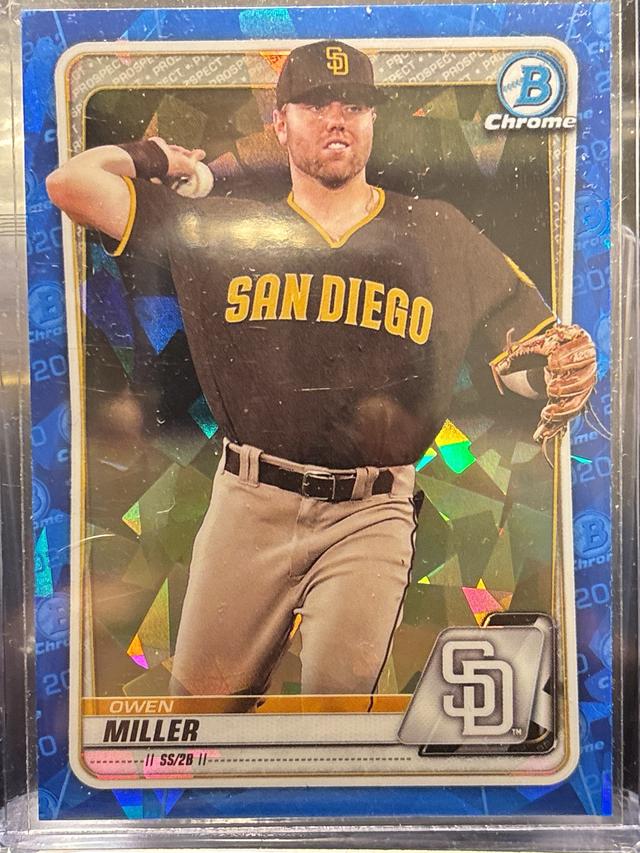 2020 Bowman Chrome Sapphire Owen Miller Base Prospect Set #BCP-102