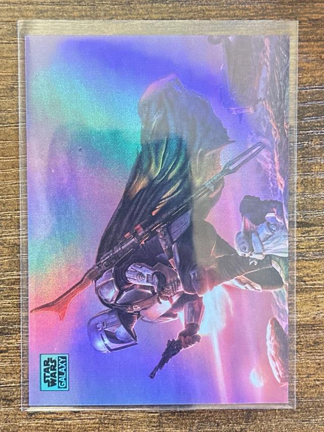 2024 Topps Star Wars Chrome Galaxy A Clan of Two ﻿Aqua Refractor /199 #81 Grogu