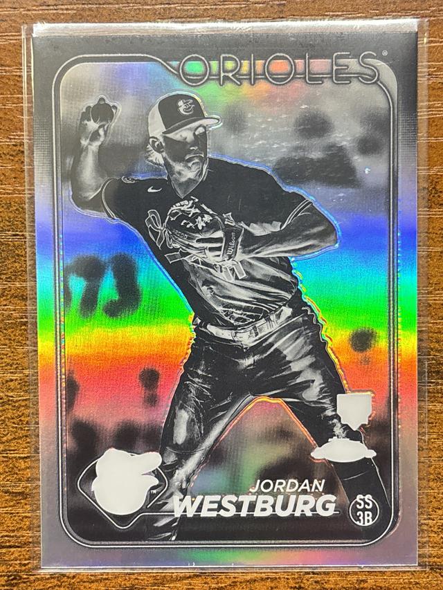 2024 Topps Chrome Jordan Westburg ﻿Negative Refractor #277 Orioles Rookie RC