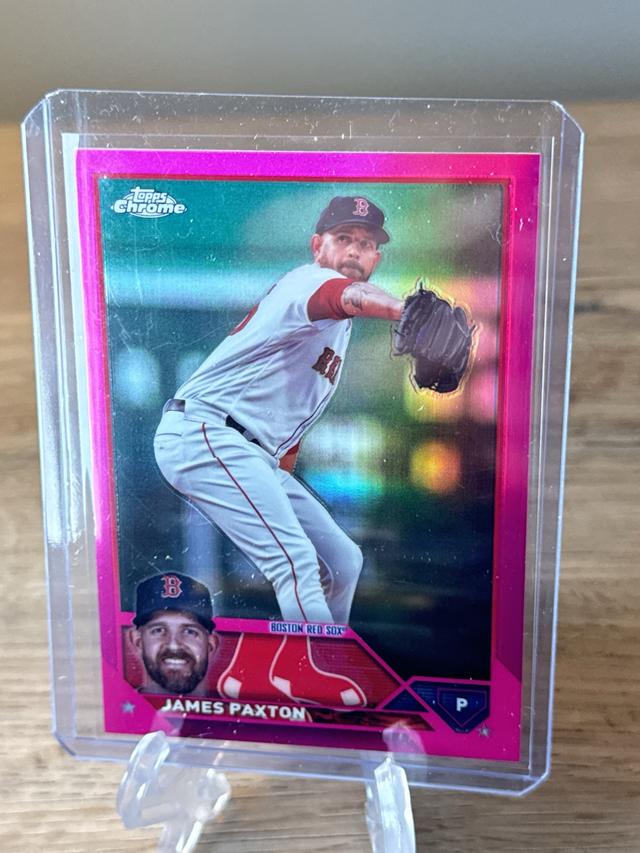 2023 Topps Chrome Update Series James Paxton BASE Magenta Refractors /399 #USC83