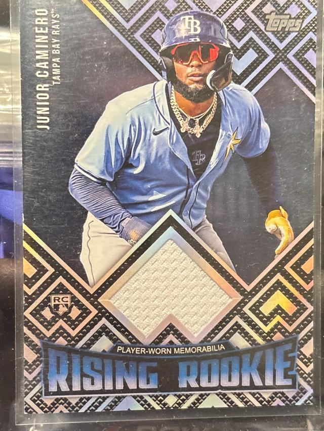 2024 Topps Update Series Junior Caminero Rising Rookie Relics #RRR-JC