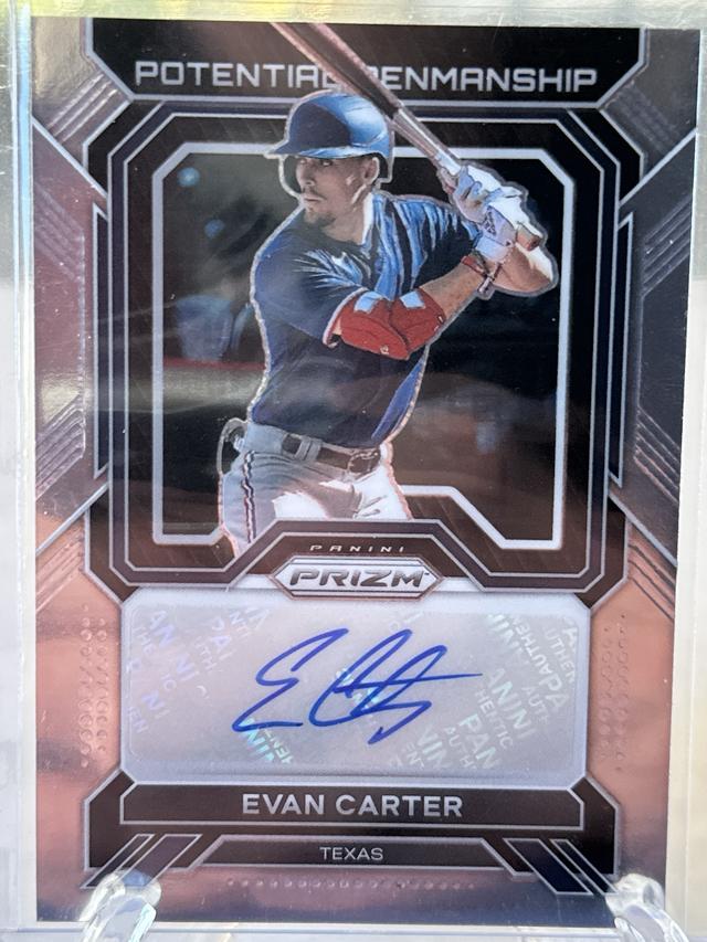 2023 Panini Prizm Evan Carter Potential Penmanship Set #PP-EC