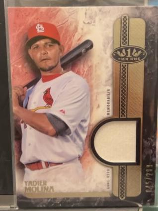 2016 Topps Tier One Yadier Molina Relics Set #T1R-YM