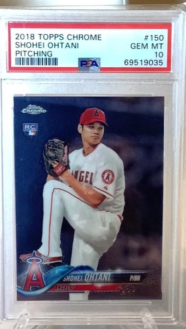 2018 Topps Chrome Shohei Ohtani PSA 10 BASE CARDS #150