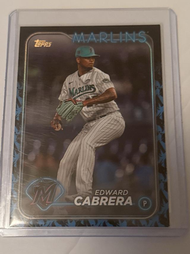 2024 Topps Series 2 Edward Cabrera TEAM COLOR BORDER VARIATIONS #465