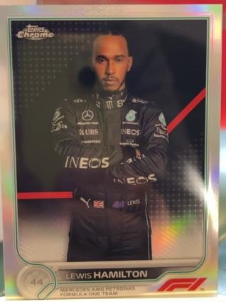 2022 Topps Chrome F1 Lewis Hamilton Base Set Refractor #5