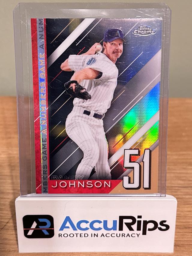 2021 Topps Chrome Updates Sapphire Randy Johnson A NUMBERS GAME CHROME