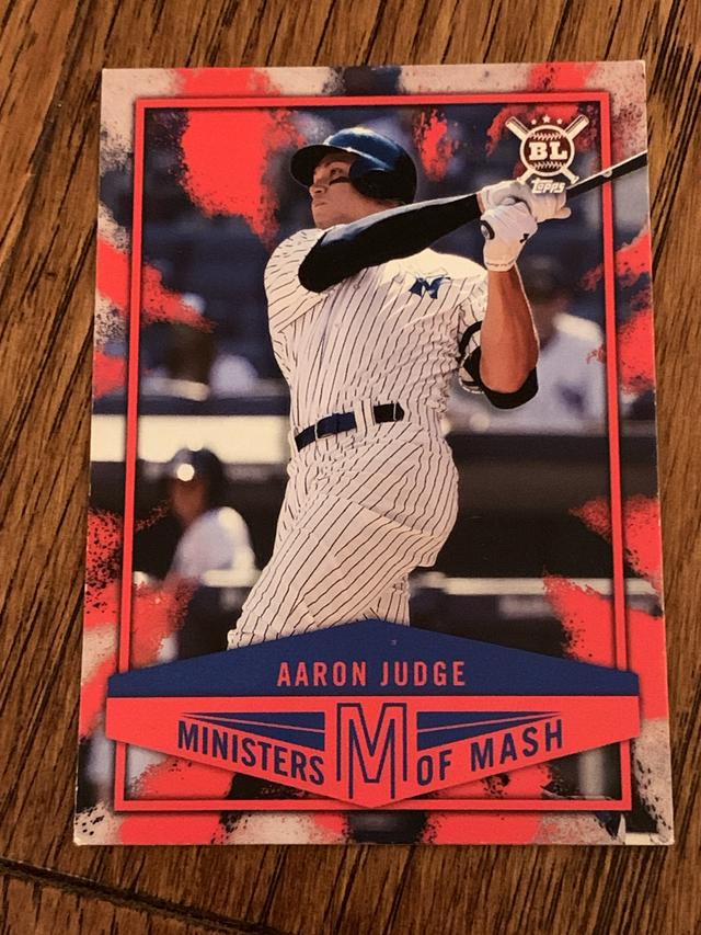 2018 Topps Big League Aaron Judge New York Yankees Ministers of Mash Set #MI-1