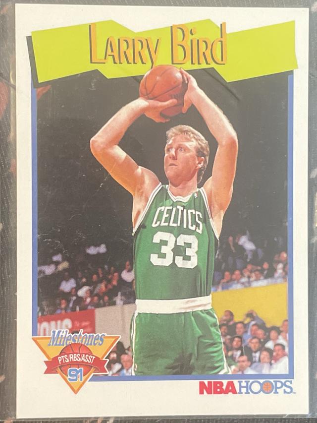 1991-92 NBA Hoops Basketball Larry Bird MS Series I #314