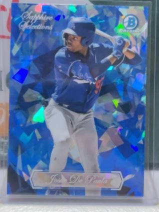 2023 Bowman Chrome Sapphire Josue De Paula ﻿Sapphire Selections Checklist #BSS-6