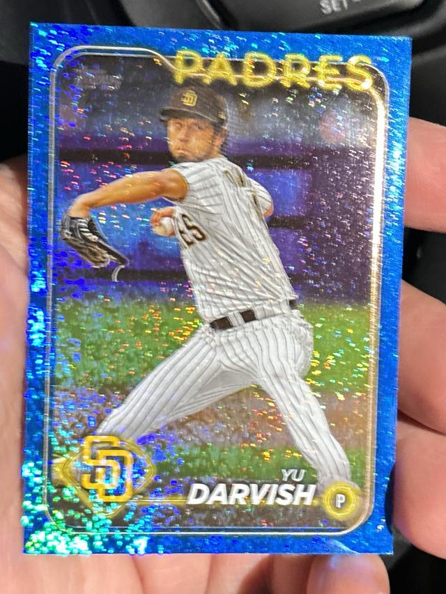 2024 Topps Series 2 Yu Darvish BASE SET Blue Foil /999 #627