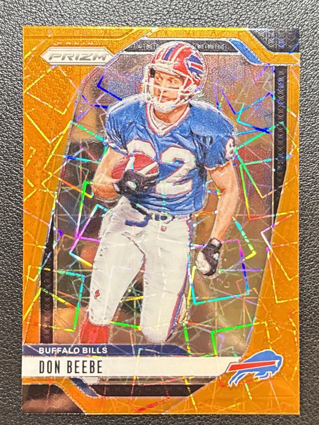 2024 Panini Prizm Football Don Beebe ﻿Base Set Orange Ice Prizms #35