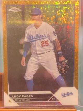 2023 Topps Pro Debut Andy Pages Chrome Checklist /50 #PDC-99