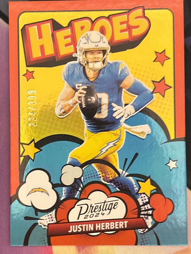 2024 Panini Prestige Football Justin Herbert Heroes #13