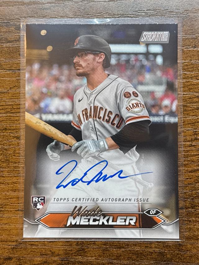 2024 Topps Stadium Club Wade Meckler Base Autographs #SCBA-WM RC Giants