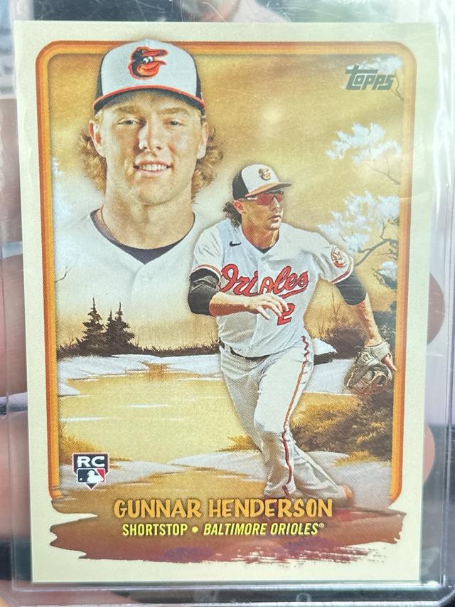 2023 Topps x Bob Ross Gunnar Henderson Budding Talents #BT-2