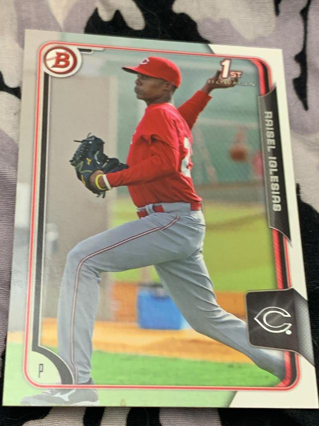 2015 Bowman Raisel Iglesias Prospects Set Black Refractor #BP103