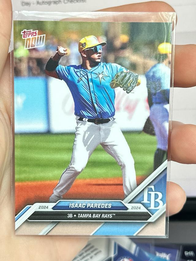 2024 Road to Opening Day  Isaac Paredes Team Base Card Checklist #OD-38