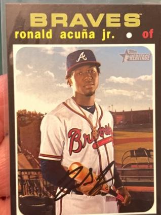 2020 Topps Heritage Ronald Acuña Jr. Base Mini Set #464