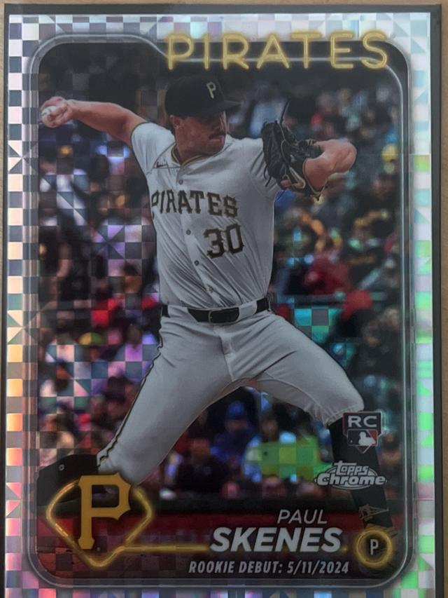 2024 Topps Chrome Update Paul Skenes ﻿Base Set Prism Refractors #USC27