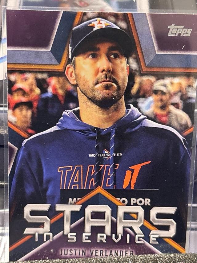 2021 Topps Series 1 Justin Verlander STARS IN SERVICE #SIS-24