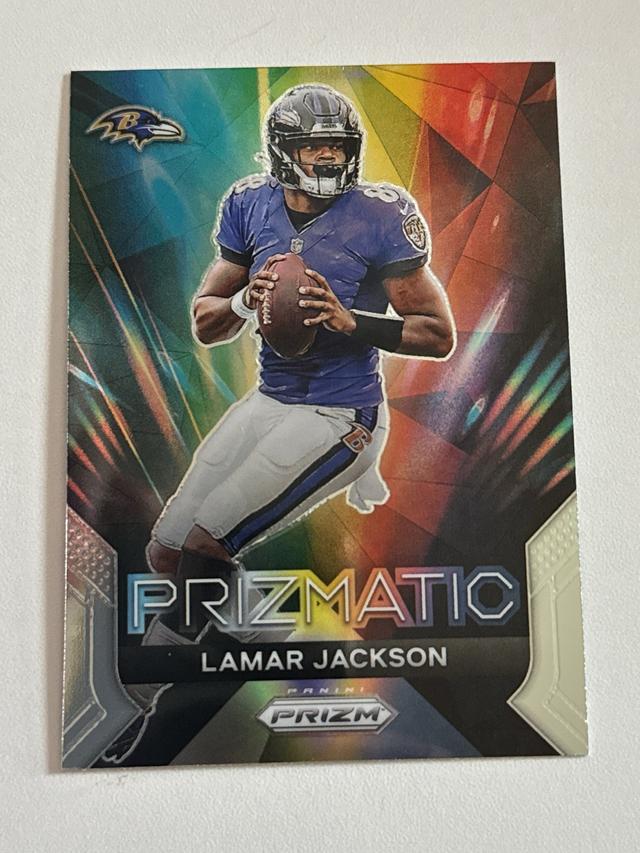 2023 Panini Prizm Football Lamar Jackson Prizmatic Set #12