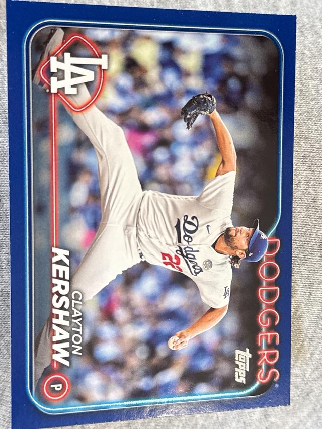 2024 Topps Series 2 Clayton Kershaw BASE SET Royal Blue #351