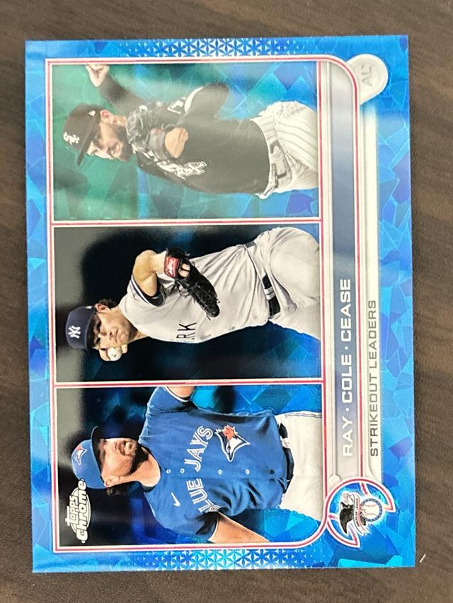 2022 Topps Chrome Sapphire Ray Cole Cease SERIES 1 #138