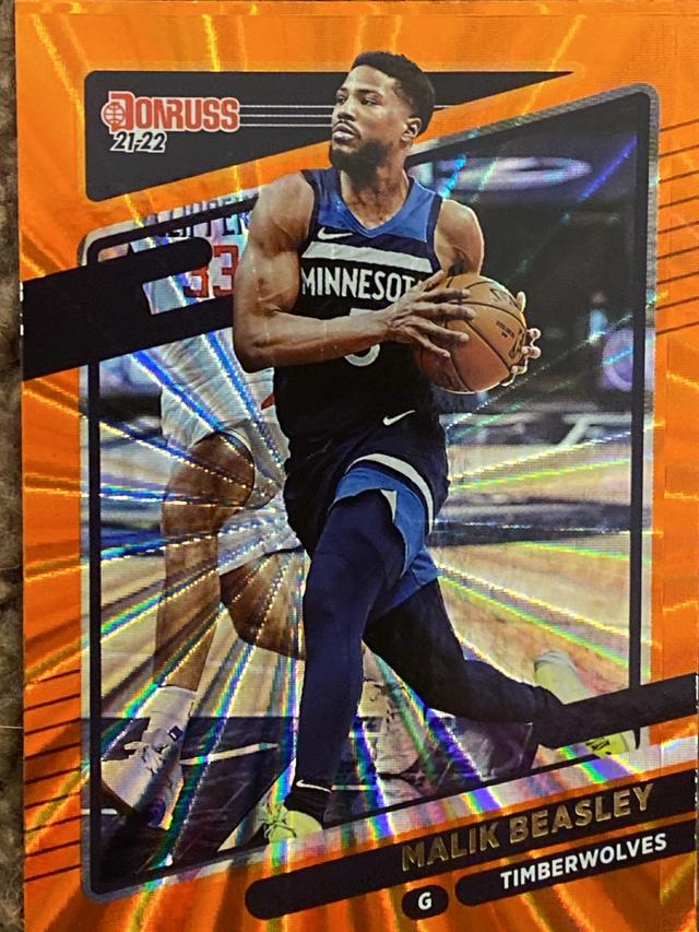 2021-22 Donruss Basketball Malik Beasley Base Set #58