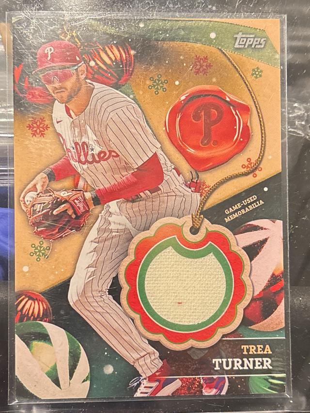 2024 Topps Holiday Trea Turner Relics #RC-TT