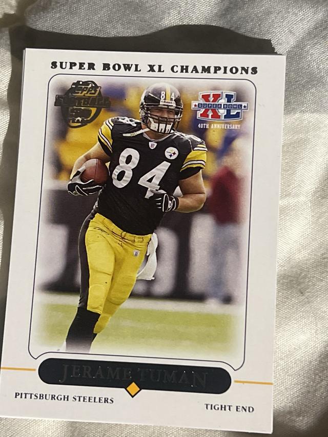 2006 Topps Pittsburg Steelers Super Bowl Champions Jerame Tuman ﻿Base #36