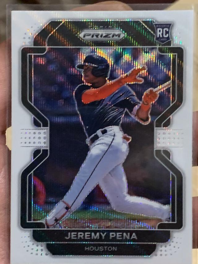 2022 Panini Prizm Jeremy Pena Base Set White Wave Prizms #17