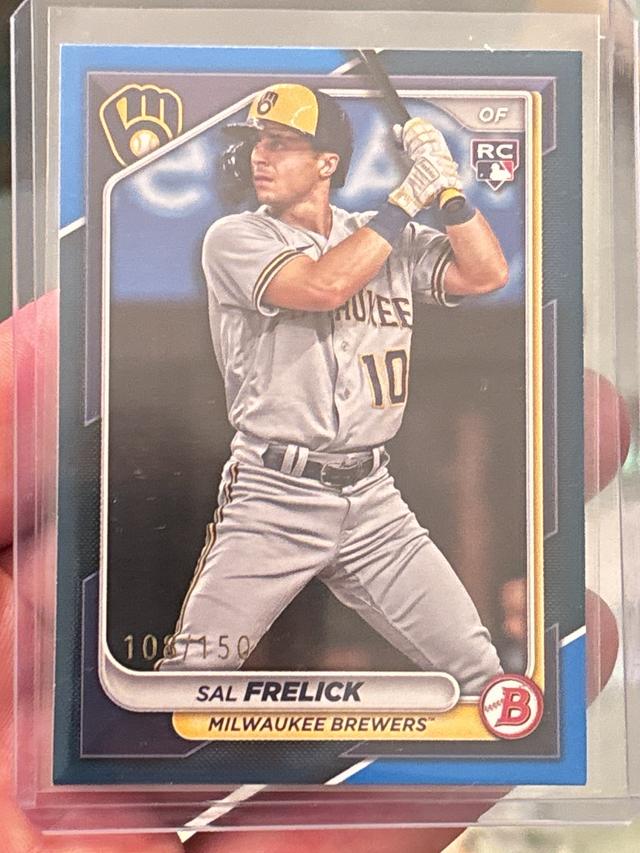 2024 Topps Chrome Black Sal Frelick ﻿Base Set Magenta Refractors /10 #10