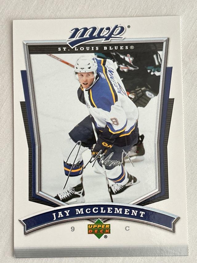 2007-08 Upper Deck MVP Hockey Jay McClement ﻿Base #33