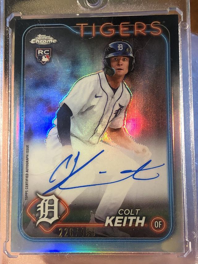 2024 Topps Chrome Colt Keith Rookie Autographs Checklist Refractors /499 #RA-CKE