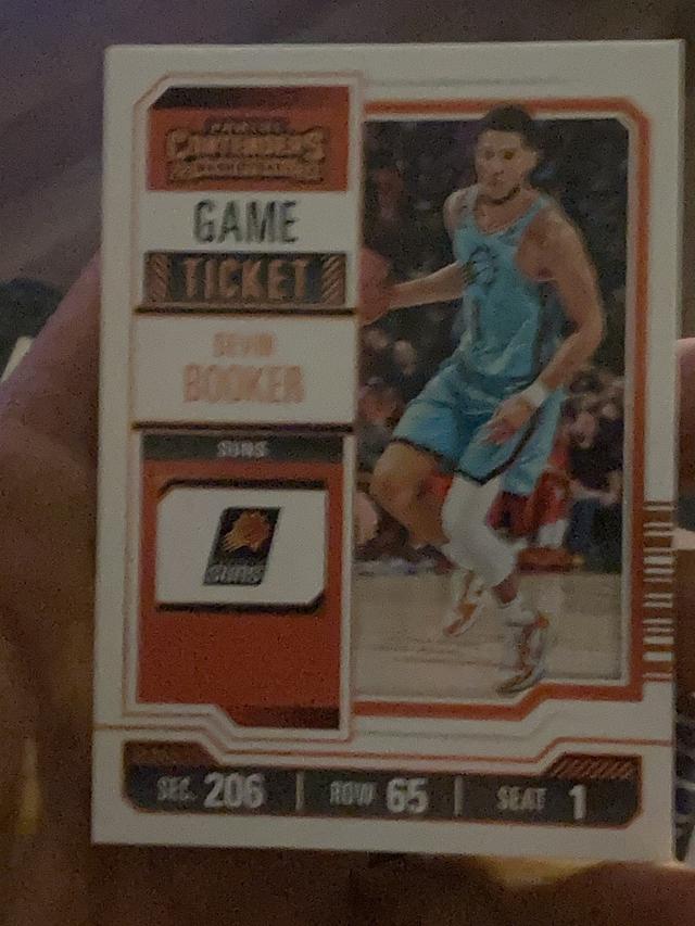 2023-24 Panini Contenders Devin Booker ﻿Base Season Ticket Red Game Ticket #85