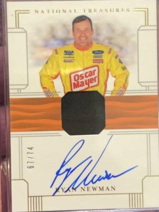 2020 Panini National Treasures Racing Ryan Newman /74 #FS-RN