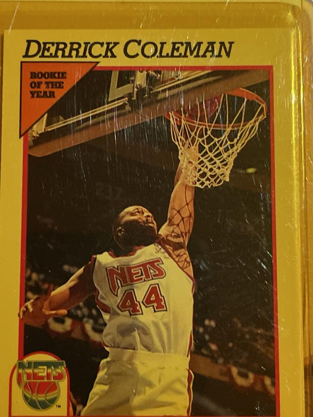 1991-92 NBA Hoops Basketball Derrick Coleman  Series I #134