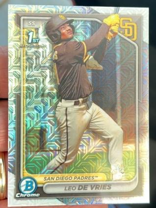 2024 Bowman Chrome Mega Box Leo De Vries CHROME PROSPECT #BCP-179