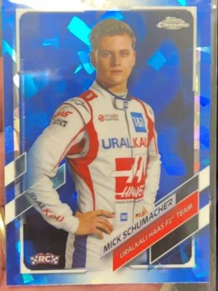 2021 Topps Chrome Sapphire F1 Mick Schumacher Base Set #17