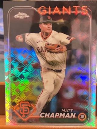 2024 Topps Chrome LogoFractor Matt Chapman ﻿Base Set #81