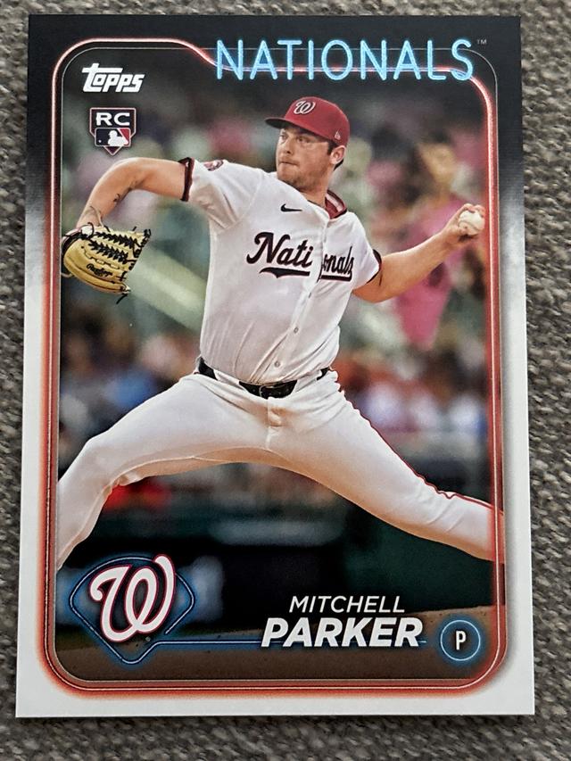 2024 Topps Update Series Mitchell Parker Golden Mirror Image Variations