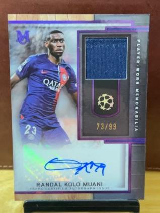 2023-24 Topps Museum Collection UEFA Champions League Randal Kolo Muani Relics