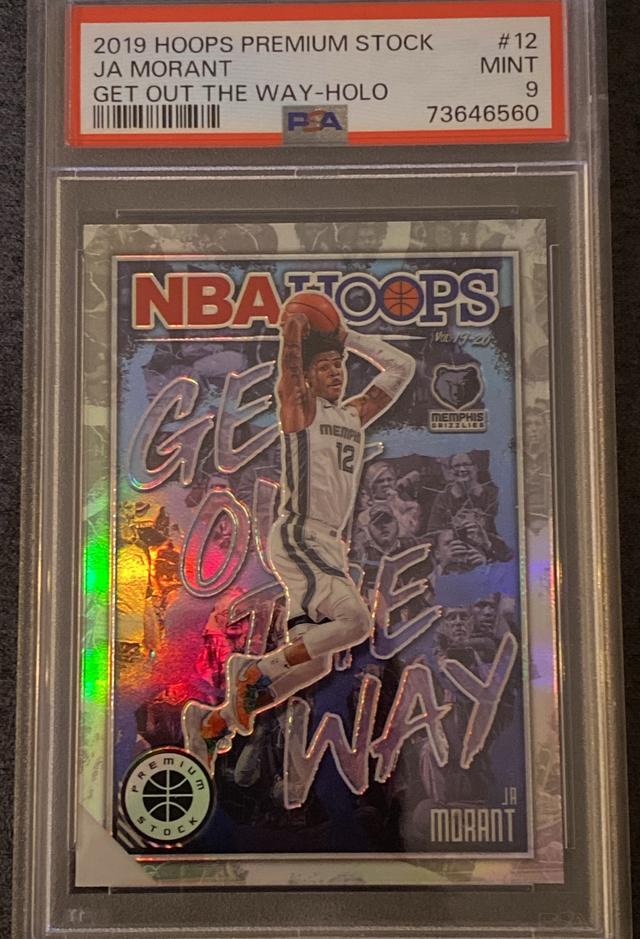 2019-20 Panini Hoops Premium Stock Ja Morant PSA 9 Arriving Now Set #12