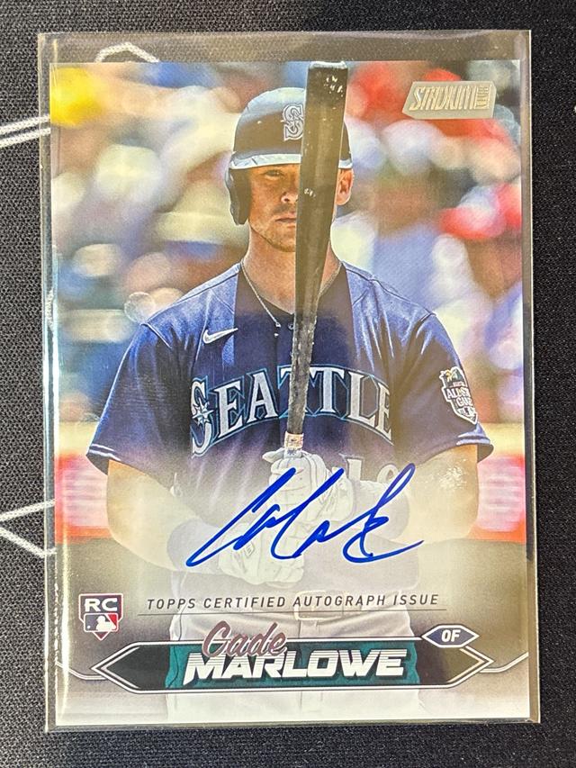 2024 Topps Stadium Club Cade Marlowe Auto #SCBA-CMR Mariners Rookie RC