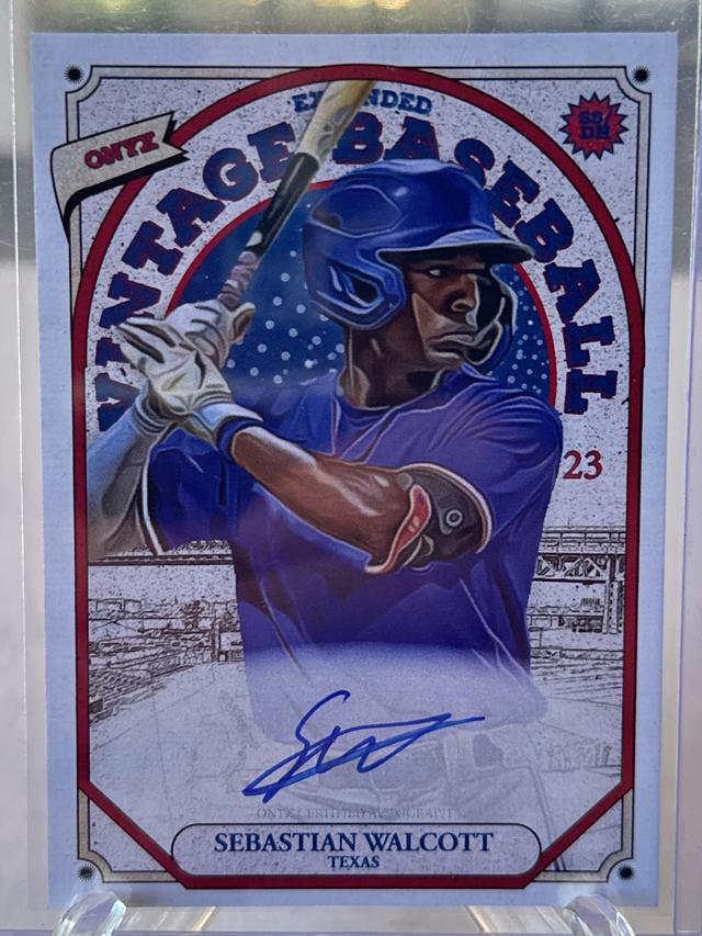 2023 Onyx Extended Series Sebastian Walcott ﻿Signatures #OASW