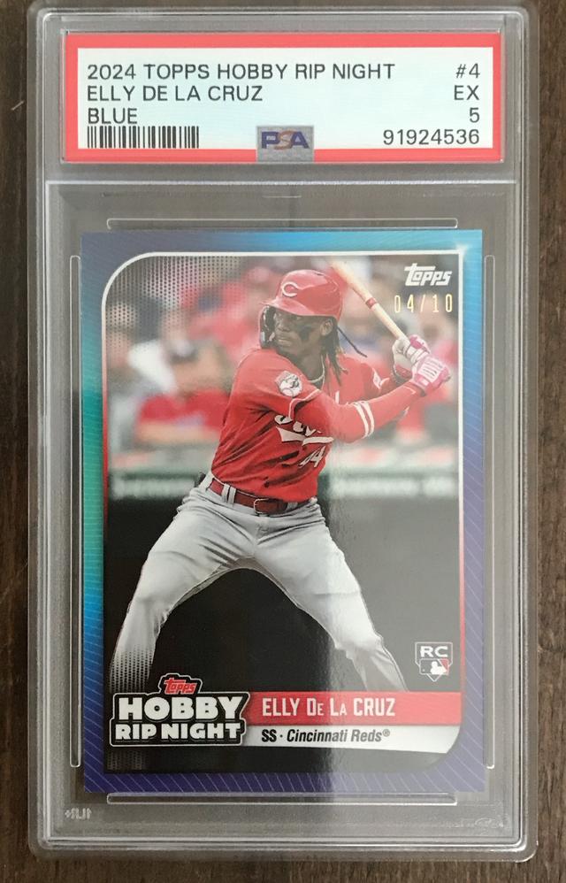 2024 Topps Hobby Rip Night Elly De La Cruz Base Set Blue /10 #4