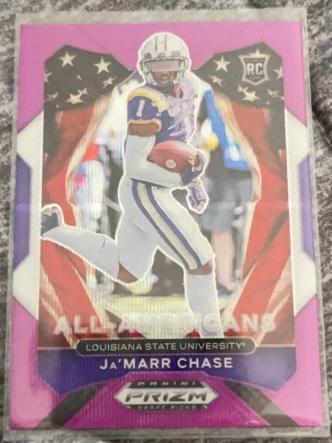 2021 Panini Prizm Draft Picks Ja'Marr Chase Base Set #185