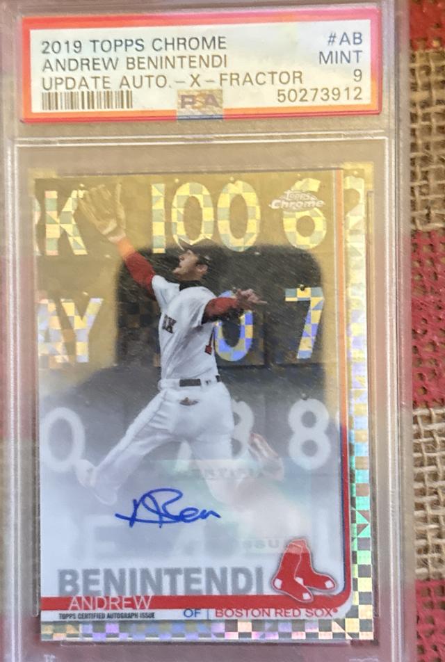 2019 Topps Chrome Mega Andrew Benintendi X-Fractors #CUA-AB