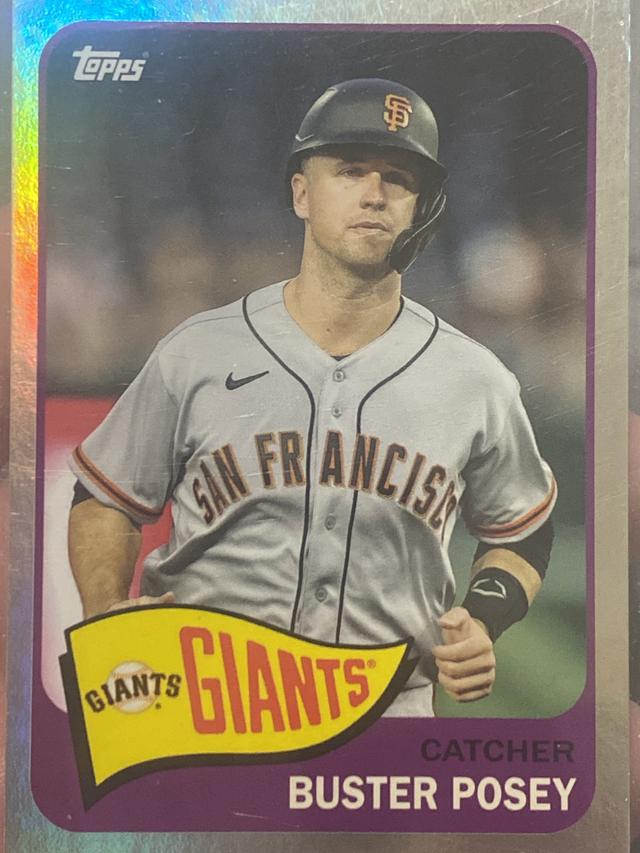 2023 Topps Archives Buster Posey 1965 Topps Rainbow Foil /199 #115